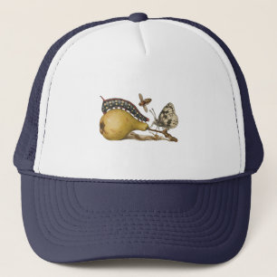 Gorra De Camionero Ilustracion de insectos de fruta de mariposa de ab