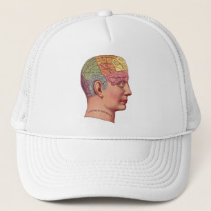 Gorra De Camionero Ilustracion de la función del cerebro ventilado