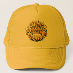 Gorra De Camionero Ilustracion de la guerra de Jesús Freak Daffodil