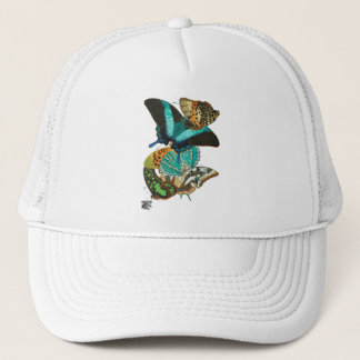 Gorra De Camionero Ilustracion de mariposas E.A. Séguy Vintage