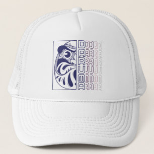 Gorra De Camionero Ilustración de muñeca Daruma japonesa