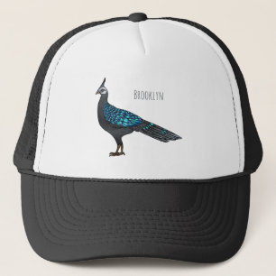 Gorra De Camionero Ilustracion de pájaro faisán palawan personalizado