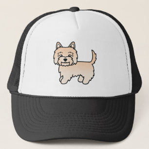 Gorra De Camionero Ilustración de perro de dibujos animados adorable