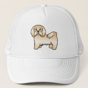 Gorra De Camionero Ilustración de perro de dibujos animados Havanés c