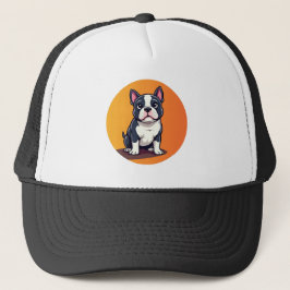 Gorra De Camionero Ilustración de perro de dibujos animados lindo