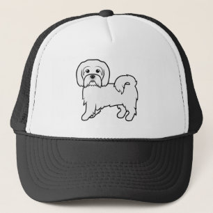 Gorra De Camionero Ilustración de perro de dibujos animados lindo Cot