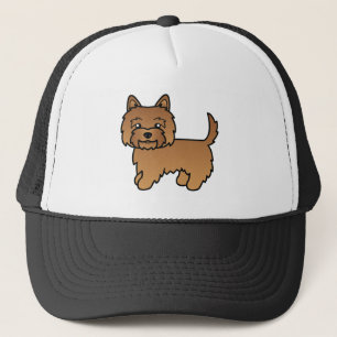 Gorra De Camionero Ilustración de perro de dibujos animados lindo Ter