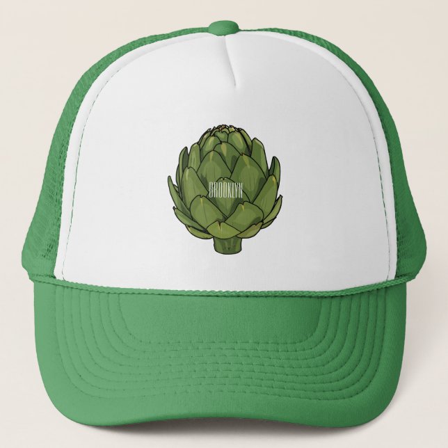 Gorra De Camionero Ilustracion de personalizado Artichoke (Anverso)