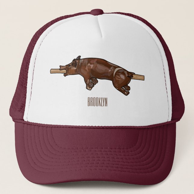 Gorra De Camionero Ilustracion de personalizado asado de cerdo / cerd (Anverso)