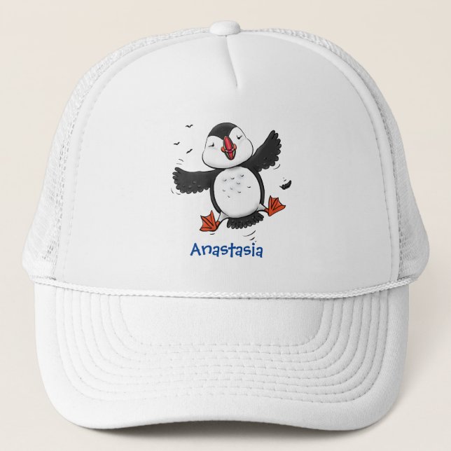 Gorra De Camionero Ilustracion de personalizado azul del ataúd flotan (Anverso)