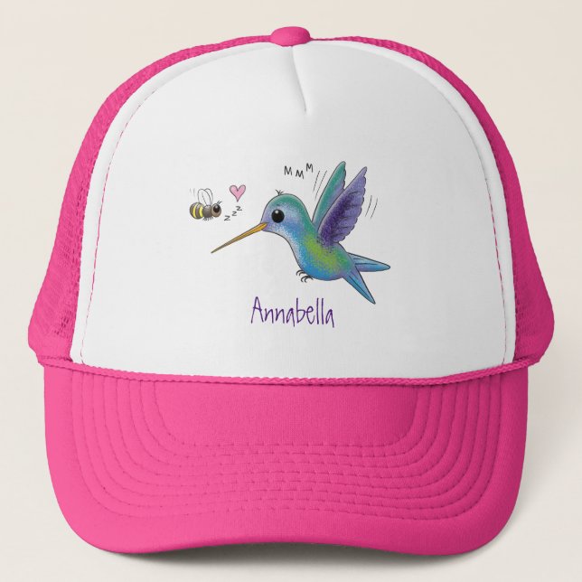 Gorra De Camionero Ilustracion de personalizado de abejas (Anverso)