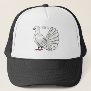 Gorra De Camionero Ilustracion de personalizado de ave de paloma silv
