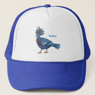 Gorra De Camionero Ilustracion de personalizado de ave de pichón coro