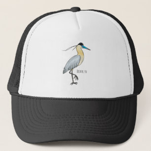 Gorra De Camionero Ilustracion de personalizado de aves de garza