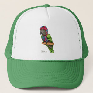 Gorra De Camionero Ilustracion de personalizado de aves de loro con c