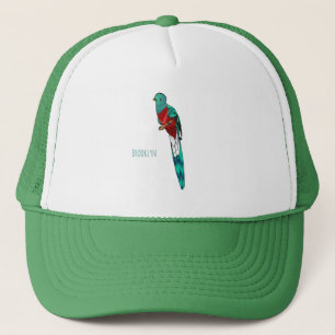 Gorra De Camionero Ilustracion de personalizado de aves quetzales res