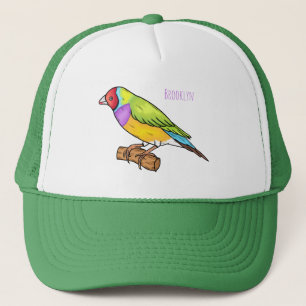 Gorra De Camionero Ilustracion de personalizado de aves silvestres de
