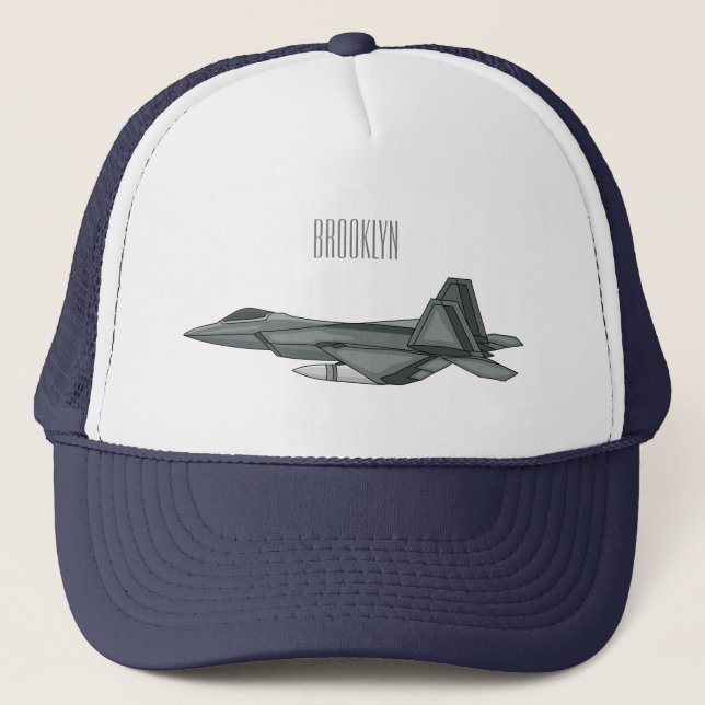 Gorra De Camionero Ilustracion de personalizado de aviones de combate (Anverso)