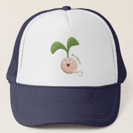 Gorra De Camionero Ilustracion de personalizado de brote de semillas 