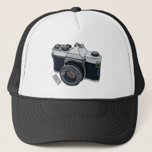 Gorra De Camionero Ilustracion de personalizado de cámara de cine