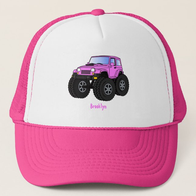 Gorra De Camionero Ilustracion de personalizado de camiones gigantes (Anverso)