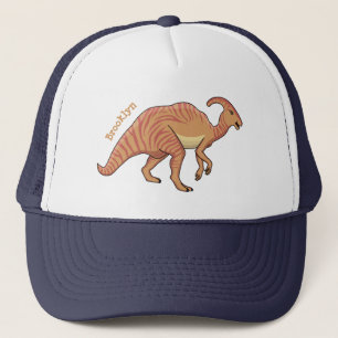 Gorra De Camionero Ilustracion de personalizado de dinosaurios de par