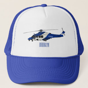 Gorra De Camionero Ilustracion de personalizado de helicópteros de la