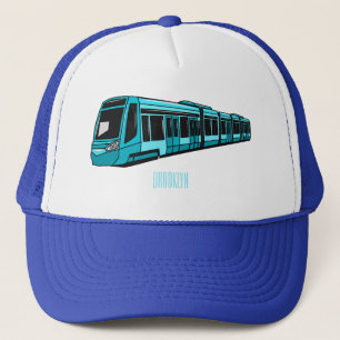 Gorra De Camionero Ilustracion de personalizado de locomotora eléctri