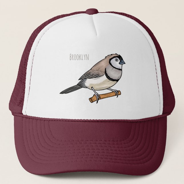 Gorra De Camionero Ilustracion de personalizado de pajarita de doble  (Anverso)
