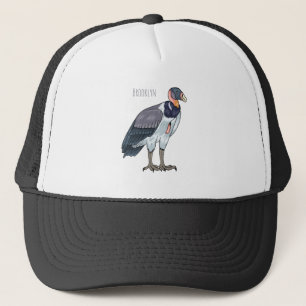 Gorra De Camionero Ilustracion de personalizado de pájaro buitre rey