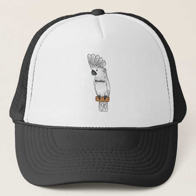 Gorra De Camionero Ilustracion de personalizado de pájaro de paraguas (Anverso)