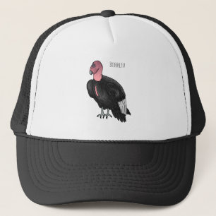 Gorra De Camionero Ilustracion de personalizado de pájaro del cóndor 