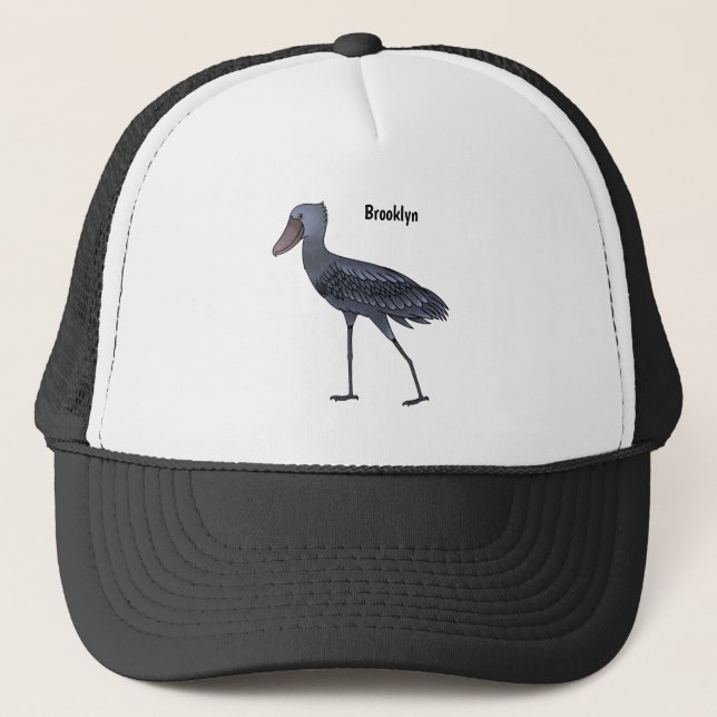 Gorra De Camionero Ilustracion de personalizado de pájaro Shoebill (Anverso)