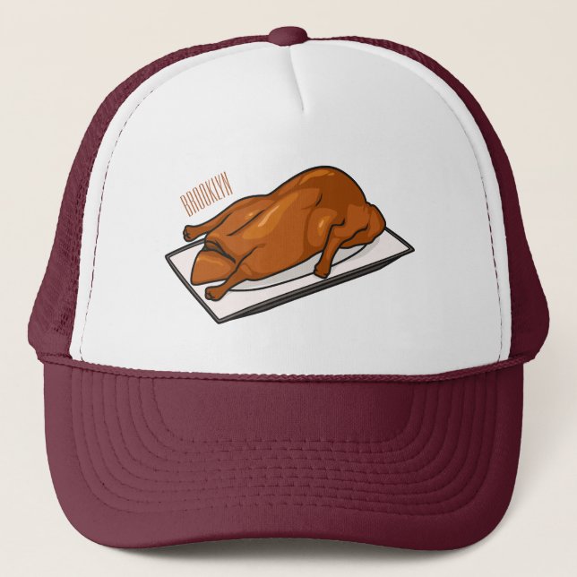Gorra De Camionero Ilustracion de personalizado de pato de Peking (Anverso)