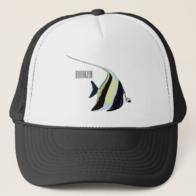 Gorra De Camionero Ilustracion de personalizado de peces moro (Anverso)