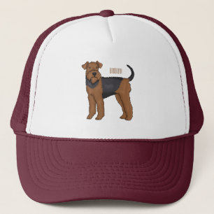 Gorra De Camionero Ilustracion de personalizado de perro Airedale ter