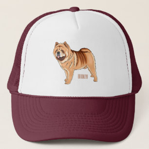 Gorra De Camionero Ilustracion de personalizado de perro Chow Chow