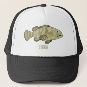 Gorra De Camionero Ilustracion de personalizado de pescado de grupo