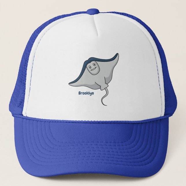 Gorra De Camionero Ilustracion de personalizado de pescado de Stingra (Anverso)