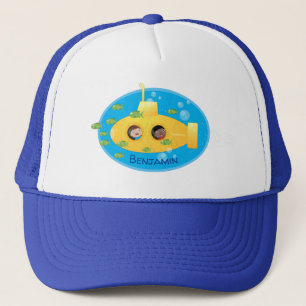 Gorra De Camionero Ilustracion de personalizado de pescado submarino
