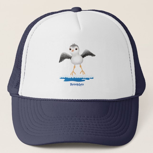 Gorra De Camionero Ilustracion de personalizado de sandpier de bebé (Anverso)