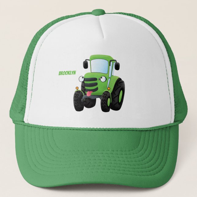 Gorra De Camionero Ilustracion de personalizado de tractores de granj (Anverso)