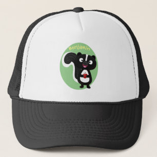 Gorra De Camionero Ilustracion de personalizado de zorrillo alegre
