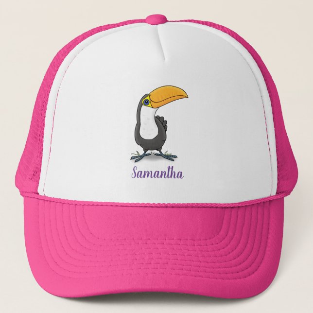 Gorra De Camionero Ilustracion de personalizado toscano feliz (Anverso)