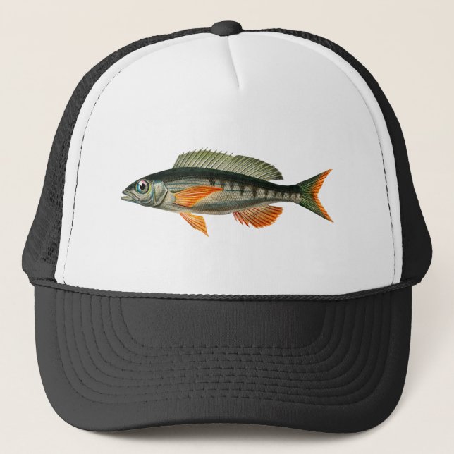 Gorra De Camionero Ilustracion de pescado de Pandora (Anverso)