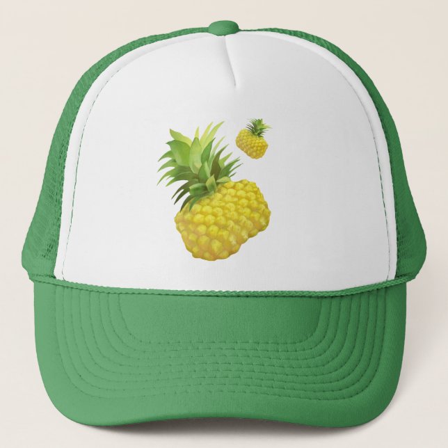 Gorra De Camionero Ilustracion de piña (Anverso)