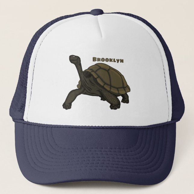 Gorra De Camionero Ilustracion de tortugas terrestres de Galápagos (Anverso)
