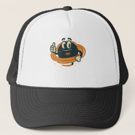 Gorra De Camionero ilustracion de un agujero negro feliz