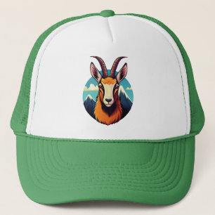 Gorra De Camionero Ilustración de una cabeza de gamuza