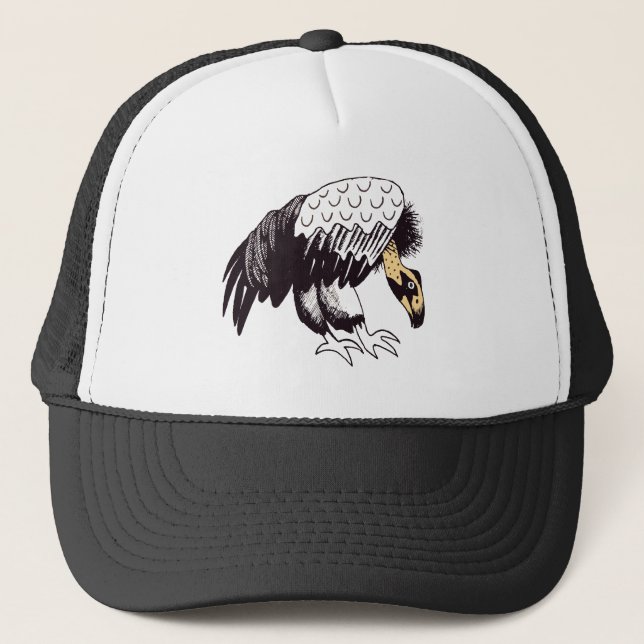 Gorra De Camionero Ilustracion del buitre (Anverso)